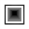 \"After Josef A\" Matted and Framed Black 30x30 Wall Art