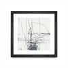 \"Chalk Doodles G\" Matted and Framed Black 30x30 Wall Art