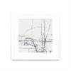 \"Chalk Doodles H\" Matted and Framed White 30x30 Wall Art