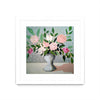 \"Spring Florals 1\" Matted and Framed White 30x30 Wall Art