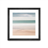 \"Beach, Sea, Sky\" Matted and Framed Black 30x30 Wall Art