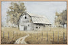 Barn I Framed Acrylic Painting - 31.5\" x 47\"