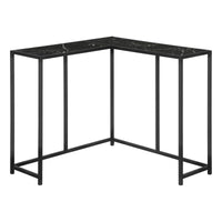 Black Marble-look Black Console Table