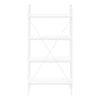 White White Metal Bookcase