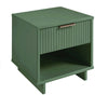 Manhattan Comfort Granville Modern Nightstand with 2 Full Extension Drawers - Midnight Blue