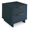 Manhattan Comfort Granville Modern Nightstand with Full Extension Drawer - Light Grey