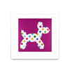 \"Dottie\" Matted and Framed White 30x30 Wall Art