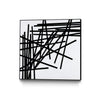\"Alumettes\" Canvas Framed Black 20x20 Wall Art