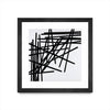 \"Alumettes\" Matted and Framed Black 30x30 Wall Art