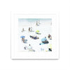\"Happy Days\" Matted and Framed White 30x30 Wall Art