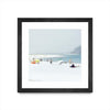 \"Troia\" Matted and Framed Black 30x30 Wall Art