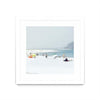\"Troia\" Matted and Framed White 30x30 Wall Art
