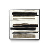 \"Time After Time I\" Canvas Framed Black 20x20 Wall Art