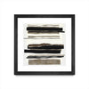 \"Time After Time I\" Matted and Framed Black 30x30 Wall Art