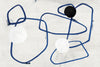 \"Midblue I\" Giant Art 72x48 Wall Art
