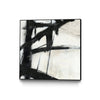 \"Construction Ii\" Canvas Framed Black 20x20 Wall Art