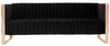Manhattan Comfort Trillium 83.07\" Sofa - Black & Gold