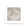 \"Neutral Surf Side I\" Matted and Framed White 30x30 Wall Art