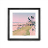 \"Summer Days\" Matted and Framed Black 30x30 Wall Art