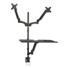 Tygerclaw Sit Stand Desktop Workstation - Black