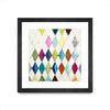 \"Diamonds\" Matted and Framed Black 30x30 Wall Art