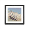 \"Beach Access\" Matted and Framed Black 30x30 Wall Art