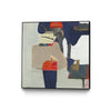 \"Orange Crush V9\" Canvas Framed Black 20x20 Wall Art