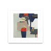 \"Orange Crush V9\" Matted and Framed White 30x30 Wall Art