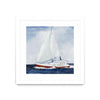 \"Chasing The Sun\" Matted and Framed White 30x30 Wall Art