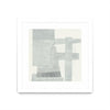\"Orien\" Matted and Framed White 36x36 Wall Art
