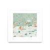 \"Summer Confetti I\" Matted and Framed White 30x30 Wall Art