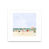 \"Family Vacation Ii\" Matted and Framed White 36x36 Wall Art