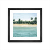 \"Paradis Ii\" Matted and Framed Black 30x30 Wall Art