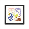 \"Coral Construction Ii\" Matted and Framed Black 36x36 Wall Art