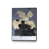 \"Gold Divided Iii\" Canvas Framed Black 30x40 Wall Art