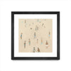 \"Beach Goer Iv\" Matted and Framed Black 36x36 Wall Art