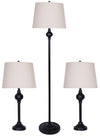 Ciara 3-Piece Floor and Two Table Lamps Set