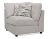 Scott Living Evolve Modular 39.5\" Linen-Look Fabric Corner Chair with Feather Down Cushions - Grey