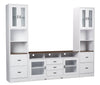 Melody 100\" 3-Piece Entertainment Centre with Storage and Cable Management for TVs up to 65\"- White