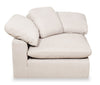 Eclipse Linen-Look Fabric Modular Armless Chair - Linen
