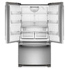 KitchenAid 36\" 25 Cu. Ft. French Door Refrigerator with Internal Water Dispenser - KRFF136SPS