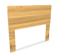 Riley Panel Bed with Headboard & Frame for Kids, Made in Canada, Natural - Full Size