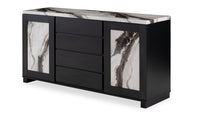 Vega Dining Server with Storage & 4 Drawers, Marble Look, 66