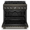 KitchenAid 36\" 5.1 Cu. Ft. Gas Range with No Preheat Air Fry Mode – Black Ore - KFGS936SBE