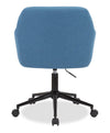 Stevie 23\" Swivel Office Chair with Adjustable Height – Blue