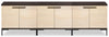 Sonora 3-piece TV Stand with Storage for TVs up to 78\"- Dark Oak