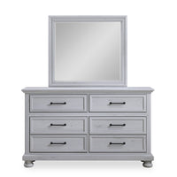 Kylie Bedroom Dresser Mirror, Attachable, Wall Hanging - Sand