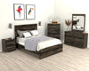 Riley 5-Piece Full Bedroom Set - Grey
