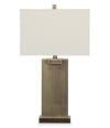 Nolan 26\" Antique Brass Metal Table Lamp