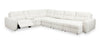 Scott Living Elevate Modular 7-Piece Right-Facing Beige Chenille Fabric Sectional with Power Reclining